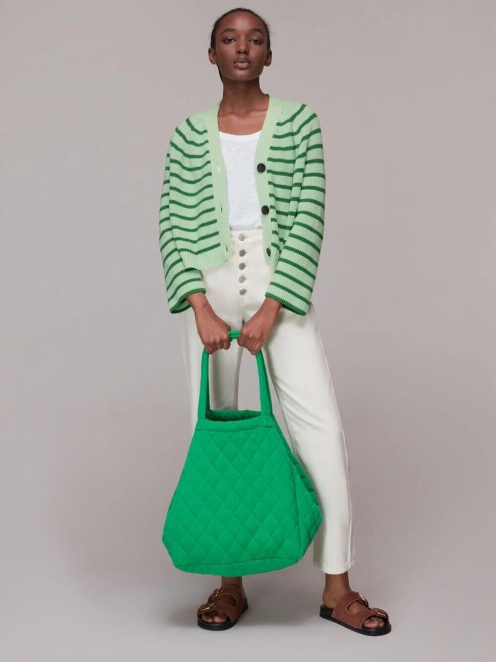"Whistles" brand of cotton stripe sweater. Very comfortable